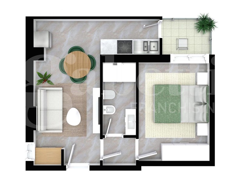 Bilocale in Vendita a Palermo, 175'000€, 40 m²