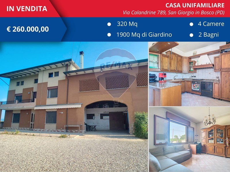 Casa Indipendente in Vendita a San Giorgio in Bosco, 260'000€, 326 m², con Box