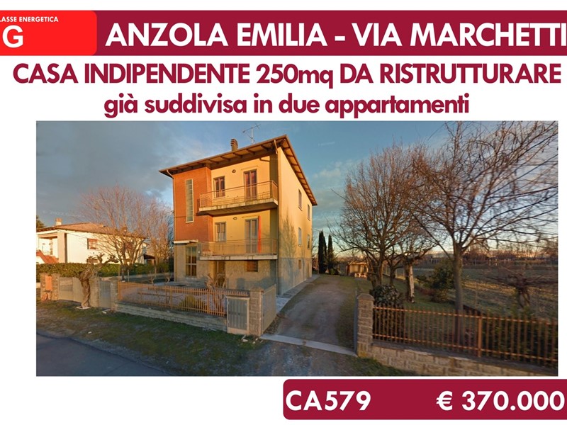 Casa Indipendente in Vendita a Anzola dell'Emilia, 370'000€, 250 m²
