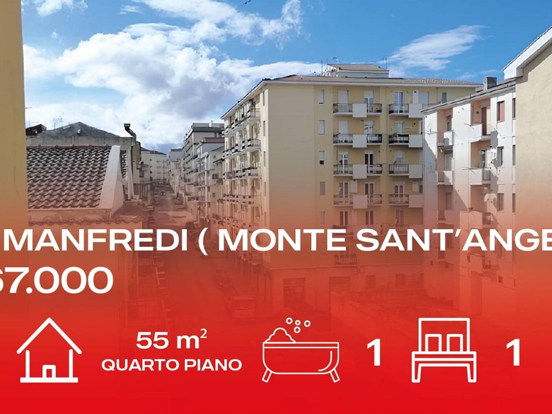 Trilocale in Vendita a Monte Sant'Angelo, 67'000&euro;, 70 m²