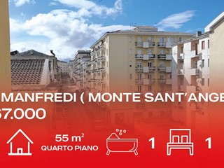 Trilocale in Vendita a Monte Sant'Angelo, 67'000&euro;, 70 m²