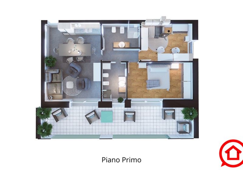 Trilocale in Vendita a Cesena, zona Case Finali, 335'000€, 112 m²