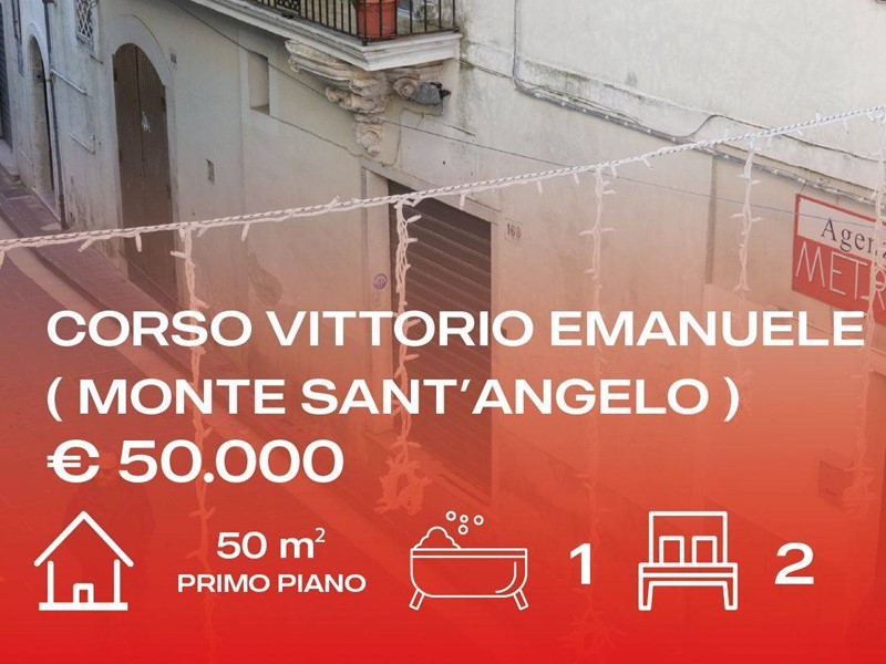 Bilocale in Vendita a Monte Sant'Angelo, 50'000&euro;, 50 m²