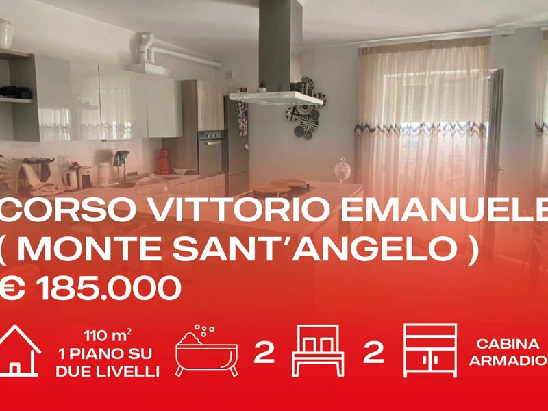 Appartamento in Vendita a Monte Sant'Angelo, 185'000&euro;, 110 m²
