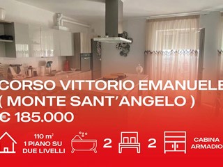 Appartamento in Vendita a Monte Sant'Angelo, 185'000&euro;, 110 m²