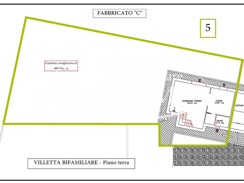 Villa bifamiliare in Vendita a Calcinaia, zona Oltrarno, 420'000€, 137 m²