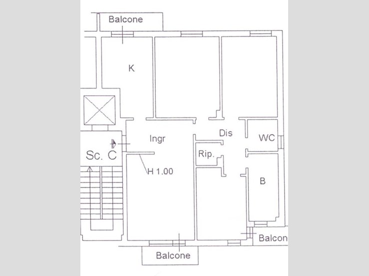 Quadrilocale in Vendita a Pescara, 165'000€, 135 m²