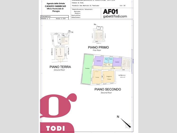 Quadrilocale in Affitto a Todi, 850€, 100 m², arredato