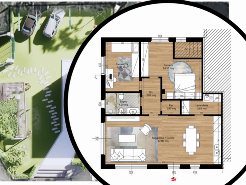 Quadrilocale in Vendita a Luni, 240'000€, 70 m²