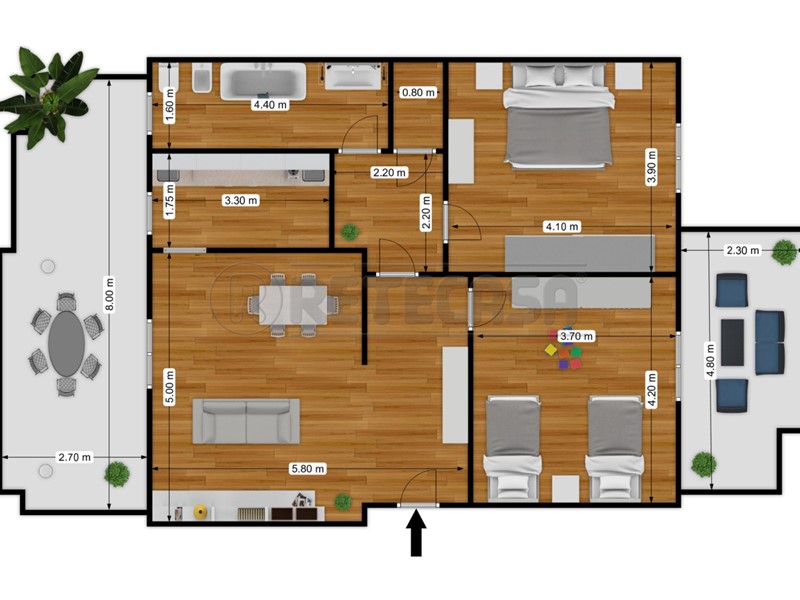 Trilocale in Vendita a Bisceglie, zona S. Andrea, 160'000€, 85 m²