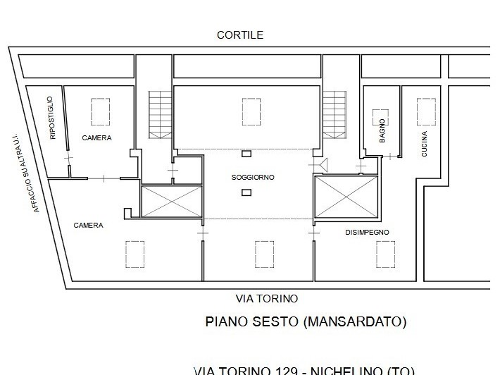 Appartamento in Vendita a Nichelino, 67'500€, 139 m²