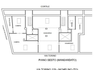 Appartamento in Vendita a Nichelino, 67'500€, 139 m²