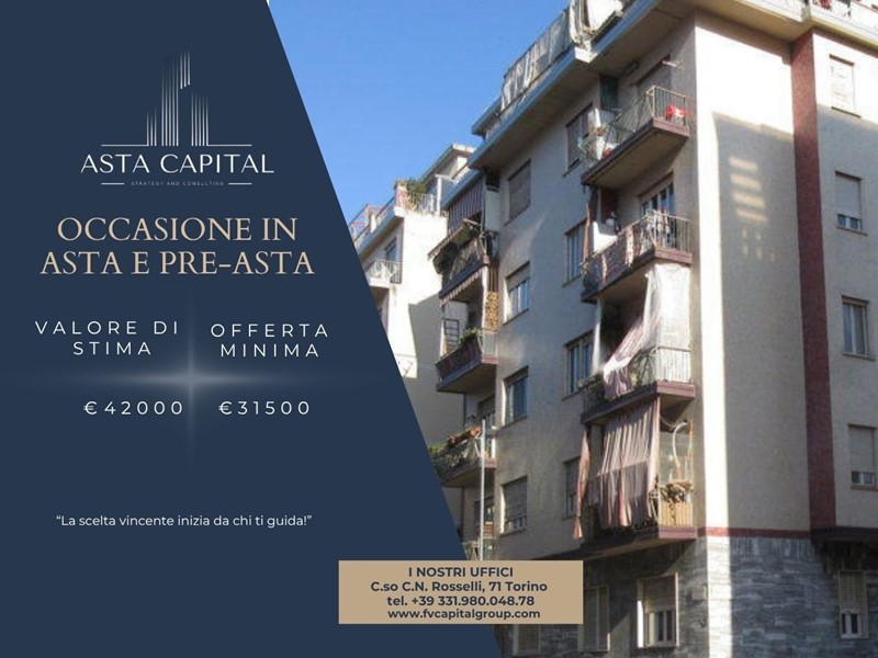 Trilocale in Vendita a Torino, 31'500€, 56 m²