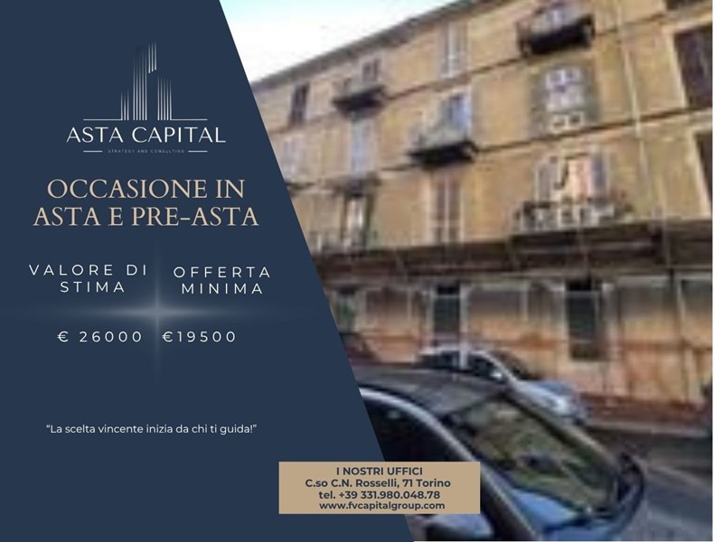 Bilocale in Vendita a Torino, 19'500€, 52 m²