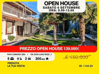 Casa Indipendente in Vendita a Pian Camuno, 139'000€, 250 m²
