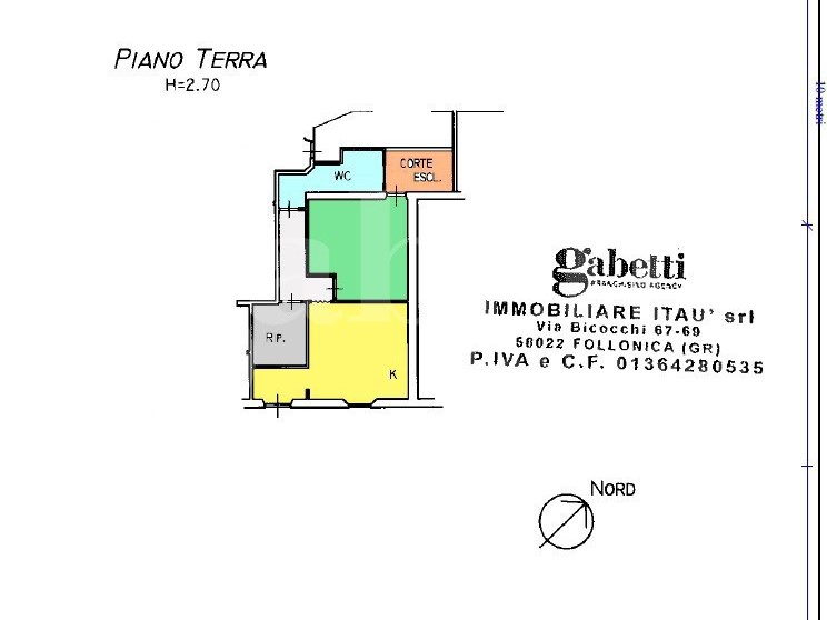Bilocale in Vendita a Follonica, 180'000€, 60 m²