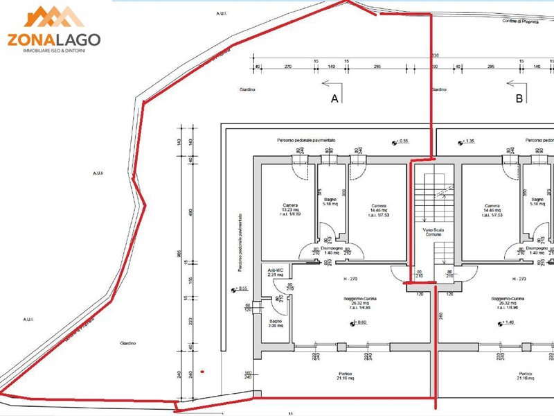 Trilocale in Vendita a Sale Marasino, 420'000€, 85 m²