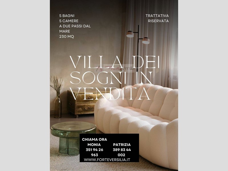 Villa in Vendita a Forte dei Marmi, 230 m²
