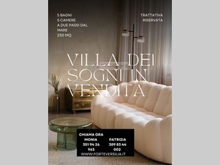 Villa in Vendita a Forte dei Marmi, 230 m²