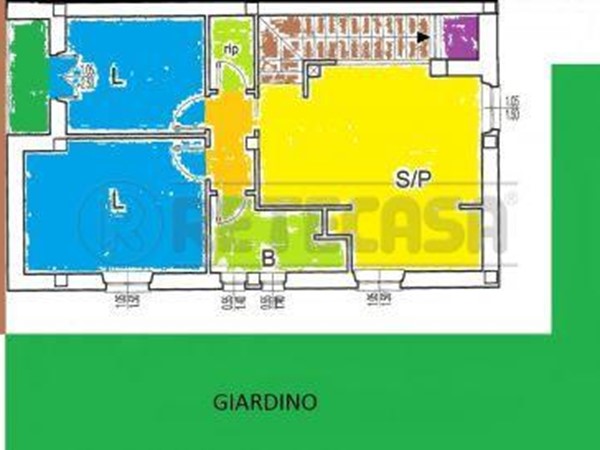 Trilocale in Vendita a Monteroni d'Arbia, zona Ville di Corsano, 240'000€, 65 m², con Box