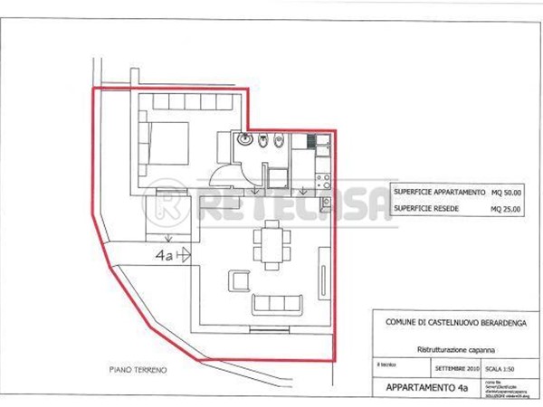 Bilocale in Vendita a Castelnuovo Berardenga, zona San Piero in Barca, 140'000€, 50 m²