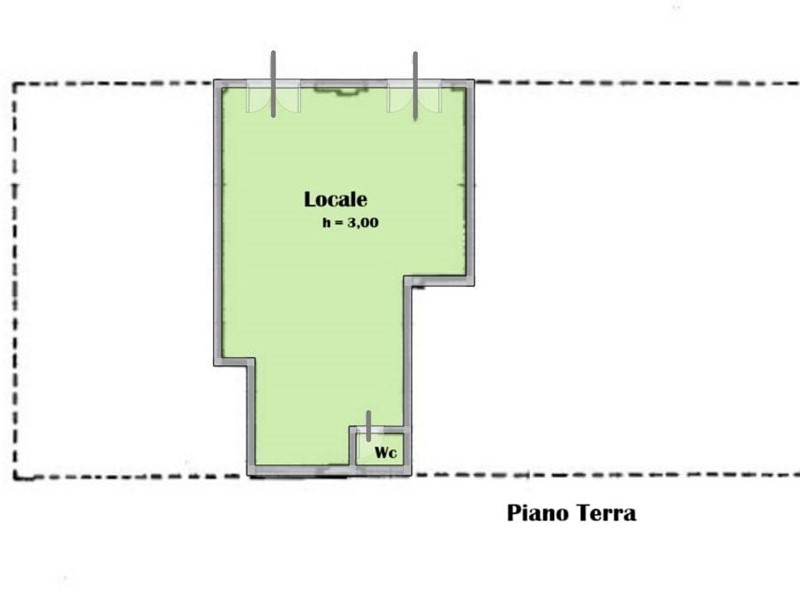 Immobile commerciale in Vendita a Porto San Giorgio, 135'000€, 67 m²