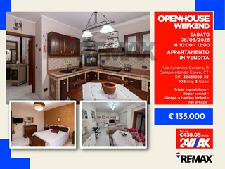 Trilocale in Vendita a Camporotondo Etneo, 135'000&euro;, 102 m²