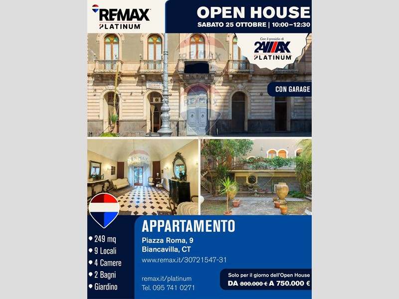 Appartamento in Vendita a Biancavilla, 800'000€, 249 m²