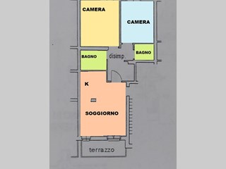 Trilocale in Vendita a Sovicille, zona Rosia, 160'000€, 75 m²