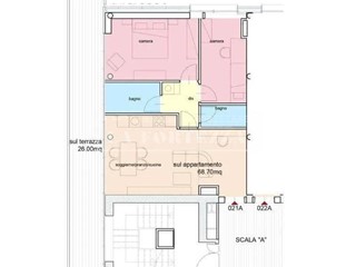 Trilocale in Vendita a Pisa, 305'000&euro;, 70 m²
