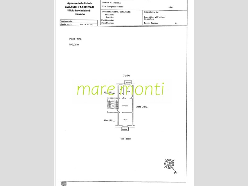 Ufficio in Affitto a Savona, 600€, 58 m²