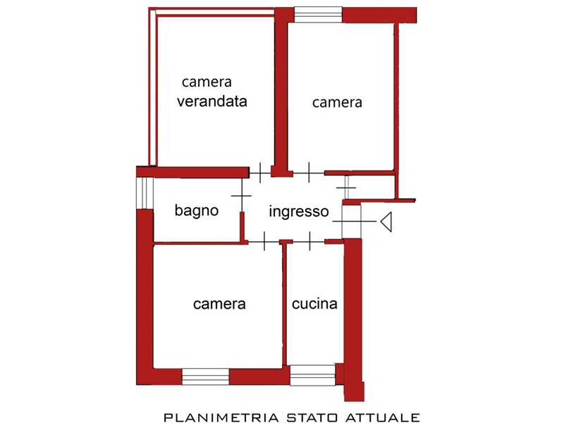 Trilocale in Vendita a Roma, 235'000&euro;, 86 m²