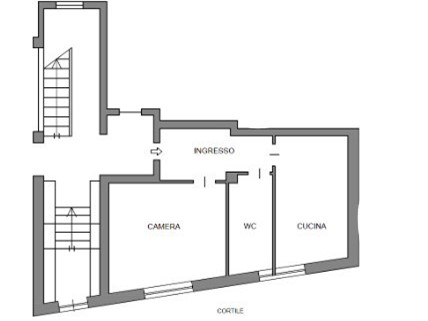 Trilocale in Vendita a Torino, 25'950€, 52 m²