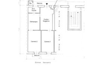 Appartamento in Vendita a Torino, 47'400€, 87 m²