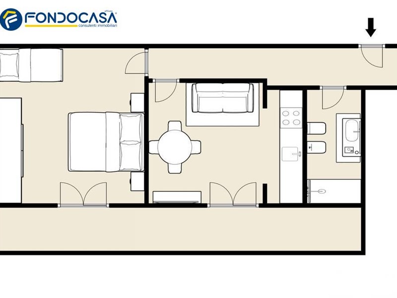 Bilocale in Vendita a Albisola Superiore, 190'000€, 55 m²