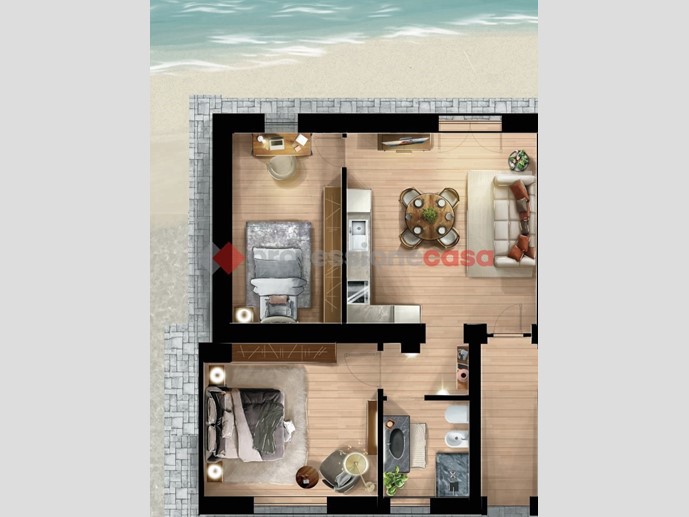 Trilocale in Vendita a Ardea, 144'000€, 50 m²