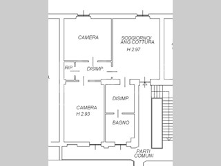 Trilocale in Vendita a Senago, 180'000€, 89 m²