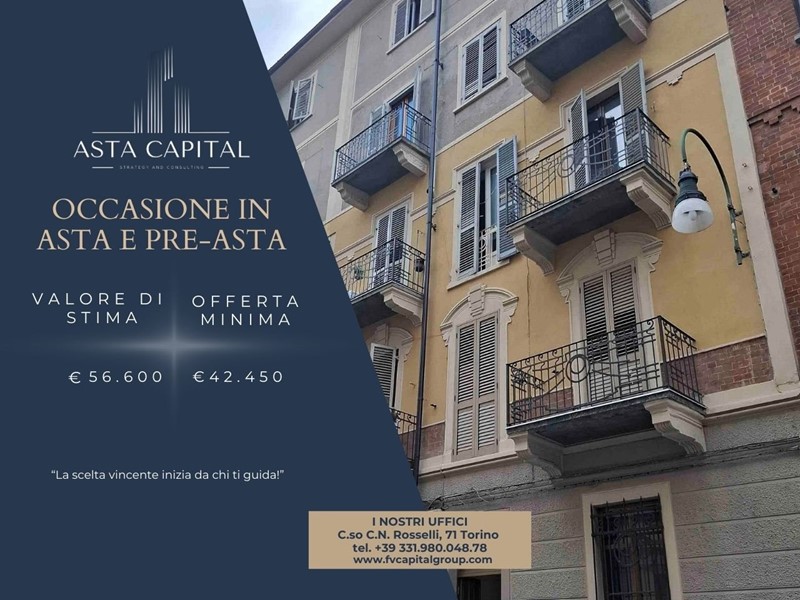Trilocale in Vendita a Torino, 42'450€, 71 m²