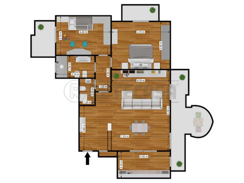 Trilocale in Vendita a Bisceglie, zona S. Andrea, 165'000€, 100 m², con Box