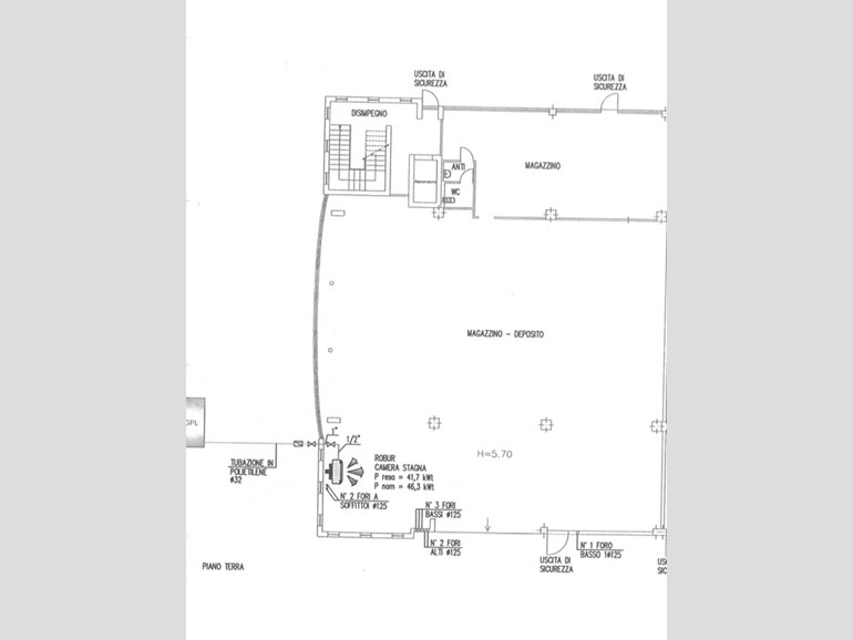 Capannone in Vendita a Casale sul Sile, 330'000€, 600 m²