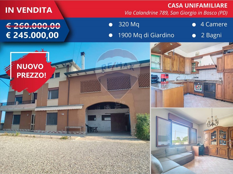 Casa Indipendente in Vendita a San Giorgio in Bosco, 245'000€, 326 m², con Box
