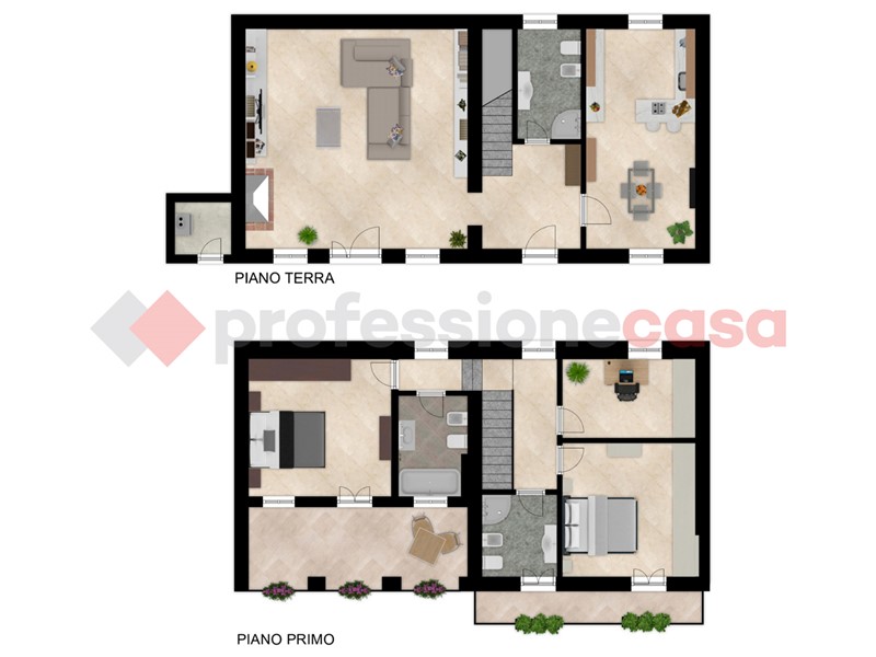 Villa in Vendita a Vigone, 325'000€, 180 m²