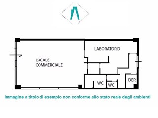 Immobile commerciale in Vendita a Alessandria, 7'119€, 44 m²