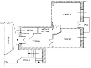 Quadrilocale in Vendita a Torino, 32'250€, 65 m²
