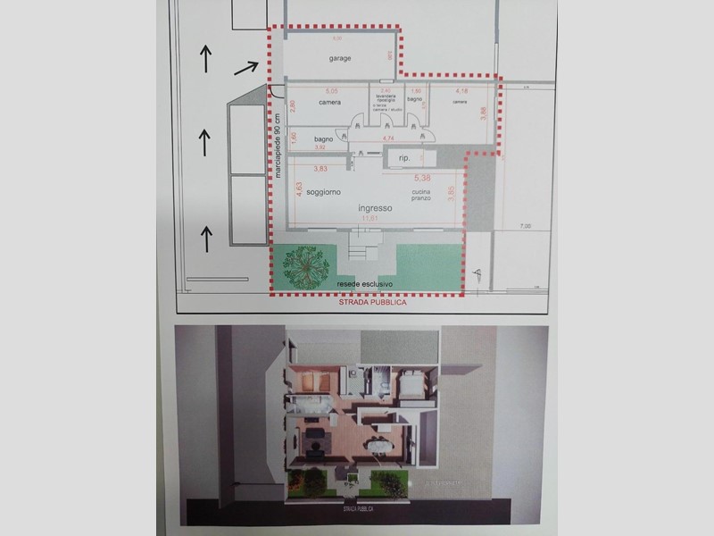 Quadrilocale in Vendita a Castelfranco di Sotto, 100'000€, 125 m², con Box