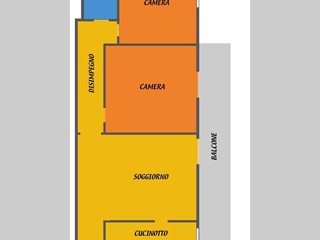 Trilocale in Vendita a Bologna, 210'000&euro;, 85 m²
