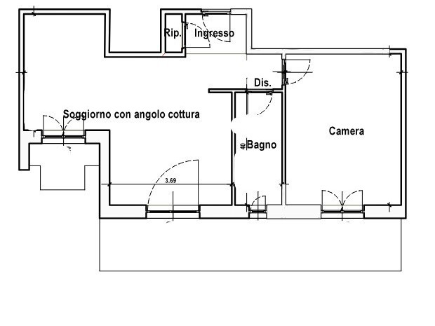 Quadrilocale in Vendita a Genova, 78'000€, 65 m²