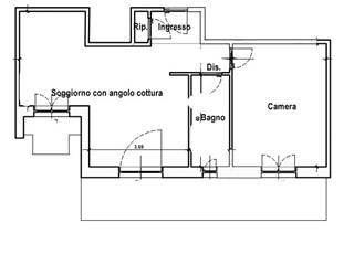 Quadrilocale in Vendita a Genova, 78'000€, 65 m²