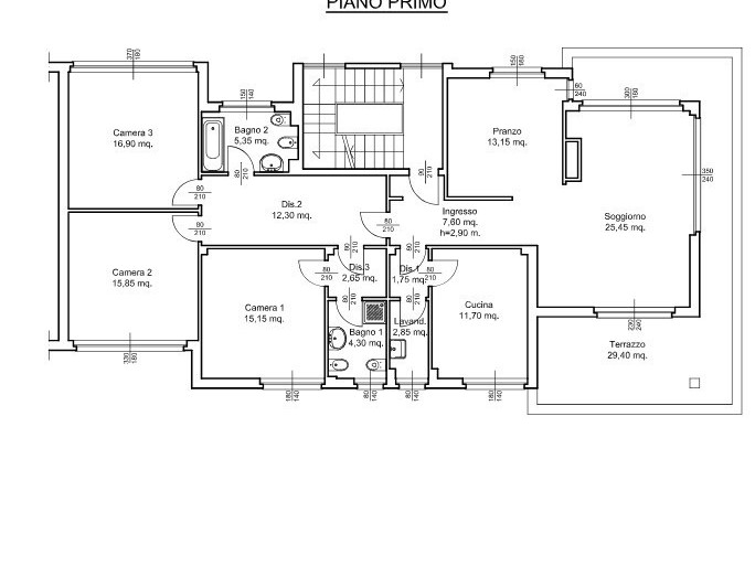 Appartamento in Vendita a Vercelli, 81'515€, 166 m²