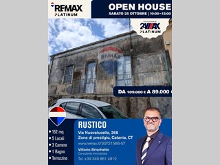Rustico in Vendita a Catania, 89'000&euro;, 152 m²